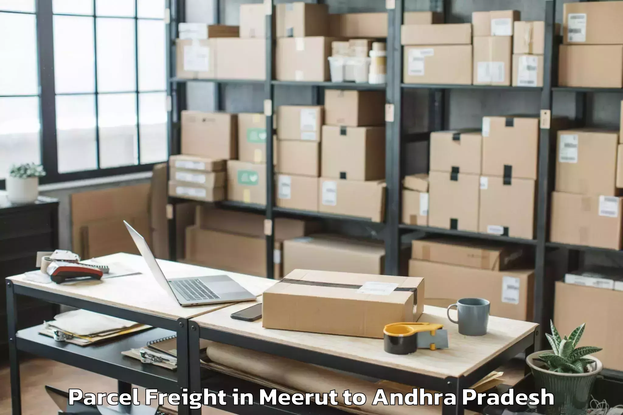 Book Your Meerut to Orvakal Parcel Freight Today